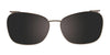 Takumi TK1050 Eyeglasses with Clip-on Sunglasses | Size 52 / Marbled Crystal Black