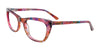 Takumi TK1050 Eyeglasses with Clip-on Sunglasses | Size 52 / Marbled Crystal Pink