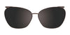 Takumi TK1051 Eyeglasses with Clip-on Sunglasses | Size 51 / Marbled Brown & Pink