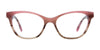 Takumi TK1051 Eyeglasses with Clip-on Sunglasses | Size 51 / Marbled Brown & Pink