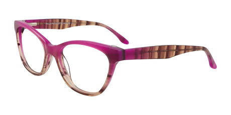 Takumi TK1051 Eyeglasses with Clip-on Sunglasses Marbled Orchid & Dark Red