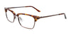 Takumi TK1052 Eyeglasses with Clip-on Sunglasses | Size 52 / Demi Amber & Dark Brown