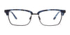 Takumi TK1052 Eyeglasses with Clip-on Sunglasses | Size 52 / Demi Amber & Dark Brown