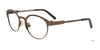 Takumi TK1057 Eyeglasses with Clip-on Sunglasses | Size 45 / Matt Brown