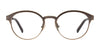 Takumi TK1057 Eyeglasses with Clip-on Sunglasses | Size 45 / Matt Brown