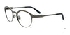 Takumi TK1057 Eyeglasses with Clip-on Sunglasses | Size 45 / Matt Steel