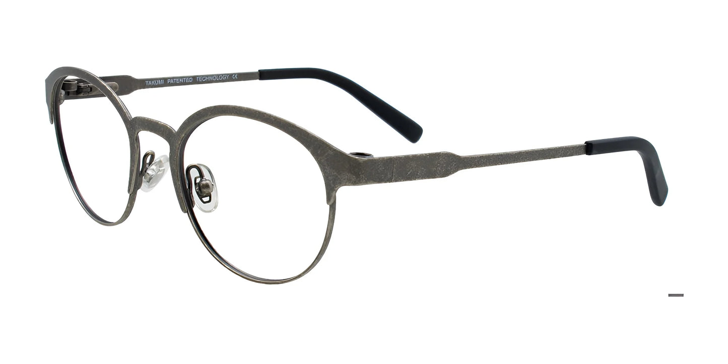 Takumi TK1057 Eyeglasses with Clip-on Sunglasses Matt Steel