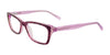 Takumi TK1064 Eyeglasses with Clip-on Sunglasses | Size 50 / Lilac & Gold & Rose