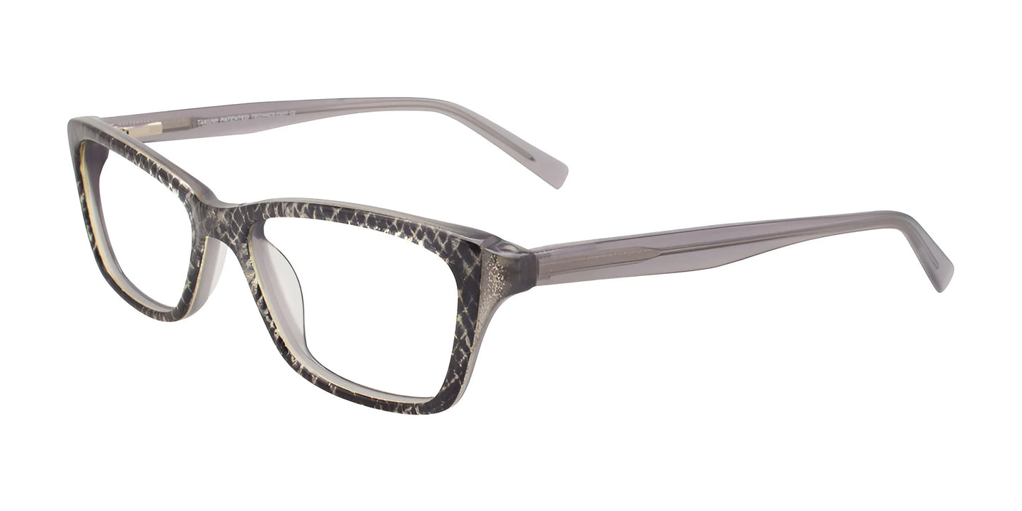 Takumi TK1064 Eyeglasses with Clip-on Sunglasses Black & Gold  & Grey