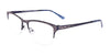 Takumi TK1065 Eyeglasses with Clip-on Sunglasses | Size 53 / Matt Navy & Silver
