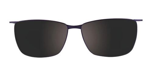 Takumi TK1065 Eyeglasses with Clip-on Sunglasses / Size 53 / Matt Plum & Light Plum