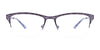 Takumi TK1065 Eyeglasses with Clip-on Sunglasses | Size 53 / Matt Plum & Light Plum