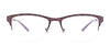 Takumi TK1065 Eyeglasses with Clip-on Sunglasses | Size 53 / Matt Plum & Light Plum
