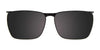 Takumi TK1068 Eyeglasses with Clip-on Sunglasses | Size 53 / Blue Marbled & Brown