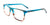 Takumi TK1068 Eyeglasses with Clip-on Sunglasses | Size 53 / Blue Marbled & Brown