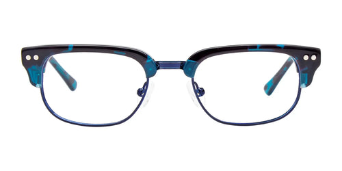 Takumi TK1069 Eyeglasses / Size 44 / Blue Marbled & Navy