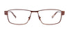 Takumi TK1070 Eyeglasses with Clip-on Sunglasses | Size 56 / Satin Brown