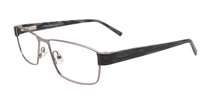 Takumi TK1070 Eyeglasses with Clip-on Sunglasses Satin Dark Grey