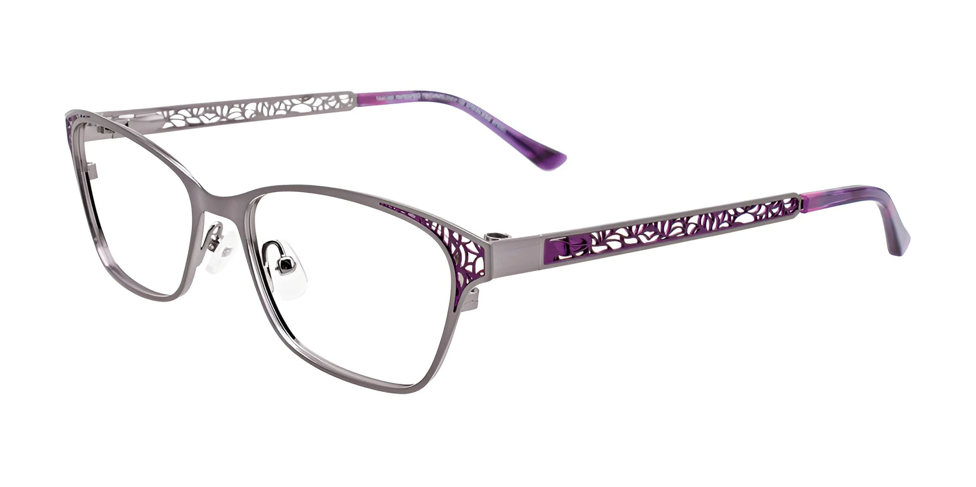 Takumi TK1073 Eyeglasses Shiny Grey & Purple