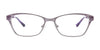 Takumi TK1073 Eyeglasses with Clip-on Sunglasses | Size 52 / Shiny Grey & Purple