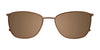 Takumi TK1077 Eyeglasses with Clip-on Sunglasses | Size 52 / Satin Copper