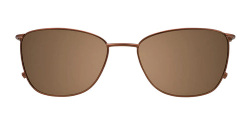 Takumi TK1077 Eyeglasses with Clip-on Sunglasses / Size 52 / Satin Copper