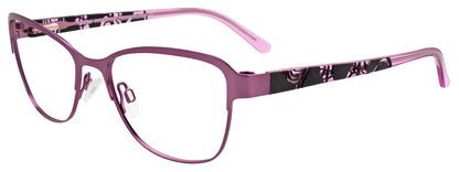 Takumi TK1077 Eyeglasses with Clip-on Sunglasses Satin Pink