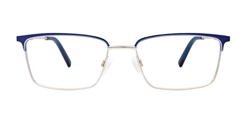 Takumi TK1078 Eyeglasses / Size 53 / Matt Blue & Silver