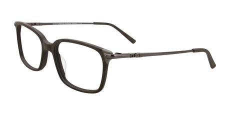 Takumi TK1079 Eyeglasses with Clip-on Sunglasses Brown Marbled & Grey