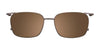 Takumi TK1079 Eyeglasses with Clip-on Sunglasses | Size 51 / Brown Marbled & Grey