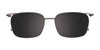 Takumi TK1079 Eyeglasses with Clip-on Sunglasses | Size 51 / Brown Marbled & Grey