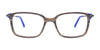 Takumi TK1079 Eyeglasses with Clip-on Sunglasses | Size 51 / Brown Marbled & Grey