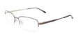 Takumi TK1081 Eyeglasses with Clip-on Sunglasses Satin Grey & Shiny Steel