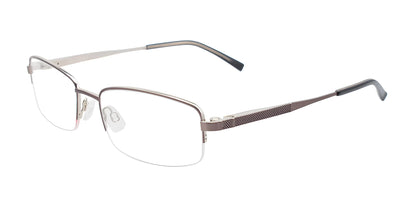 Takumi TK1081 Eyeglasses with Clip-on Sunglasses Satin Grey & Shiny Steel