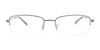 Takumi TK1081 Eyeglasses with Clip-on Sunglasses | Size 56 / Satin Grey & Shiny Steel