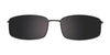 Takumi TK1081 Eyeglasses with Clip-on Sunglasses | Size 56 / Satin Grey & Shiny Steel