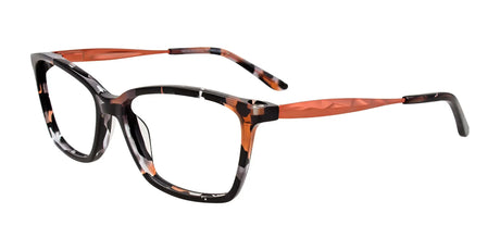 Takumi TK1082 Eyeglasses with Clip-on Sunglasses Copper & Black & Crystal