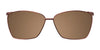 Takumi TK1082 Eyeglasses with Clip-on Sunglasses | Size 51 / Copper & Black & Crystal