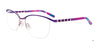 Takumi TK1083 Eyeglasses with Clip-on Sunglasses | Size 55 / Satin Purple & Shiny Light Purple