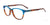 Takumi TK1084 Eyeglasses with Clip-on Sunglasses | Size 52 / Brown Marbled & Blue