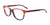 Takumi TK1084 Eyeglasses with Clip-on Sunglasses | Size 52 / Red & Blue Marbled & Light Red