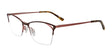 Takumi TK1087 Eyeglasses with Clip-on Sunglasses Satin Brown & Bronze