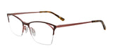 Takumi TK1087 Eyeglasses with Clip-on Sunglasses Satin Brown & Bronze