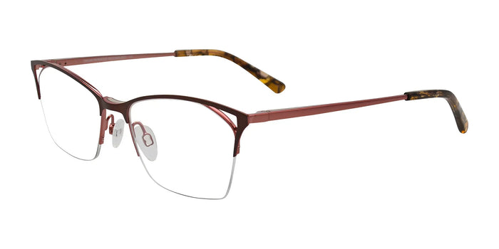 Takumi TK1087 Eyeglasses with Clip-on Sunglasses | Size 50 / Satin Brown & Bronze