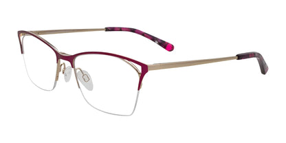 Takumi TK1087 Eyeglasses with Clip-on Sunglasses Satin Pink & Silver