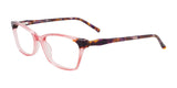 Takumi TK1088 Eyeglasses with Clip-on Sunglasses Pink Crystal