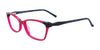 Takumi TK1088 Eyeglasses with Clip-on Sunglasses | Size 52 / Dark Pink Crystal