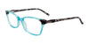 Takumi TK1088 Eyeglasses with Clip-on Sunglasses | Size 52 / Aqua Crystal
