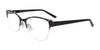 Takumi TK1089 Eyeglasses with Clip-on Sunglasses | Size 52 / Blue & Yellow & Red & Black