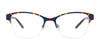 Takumi TK1089 Eyeglasses with Clip-on Sunglasses | Size 52 / Black & White & Red & Yellow & Green